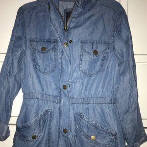 Long sleeve jean shirt